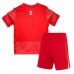 Maillot de foot Pologne Extérieur vêtements enfant Europe 2024 Manches Courtes (+ pantalon court)